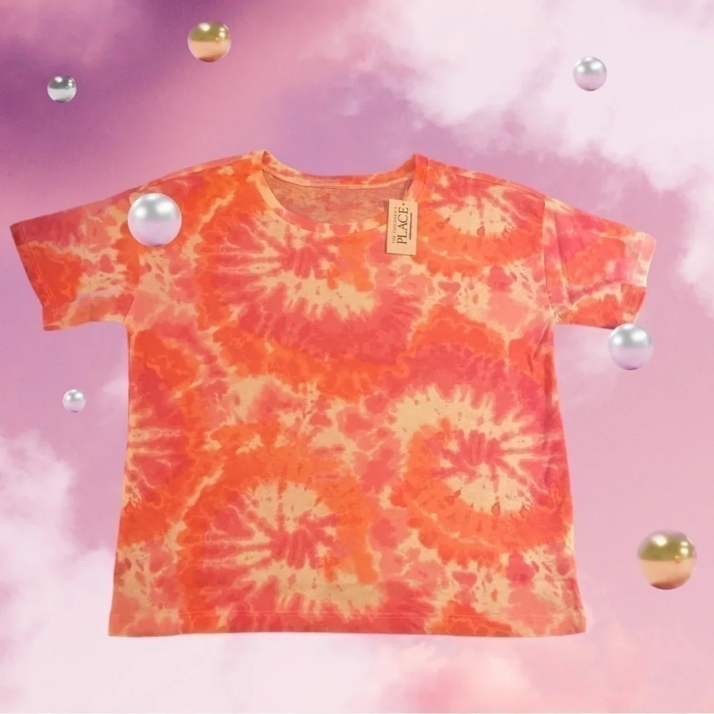 THE Children’s Place Large , Pink Neon Tie Dye
